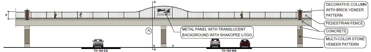 Pedestrian Bridge Graphic