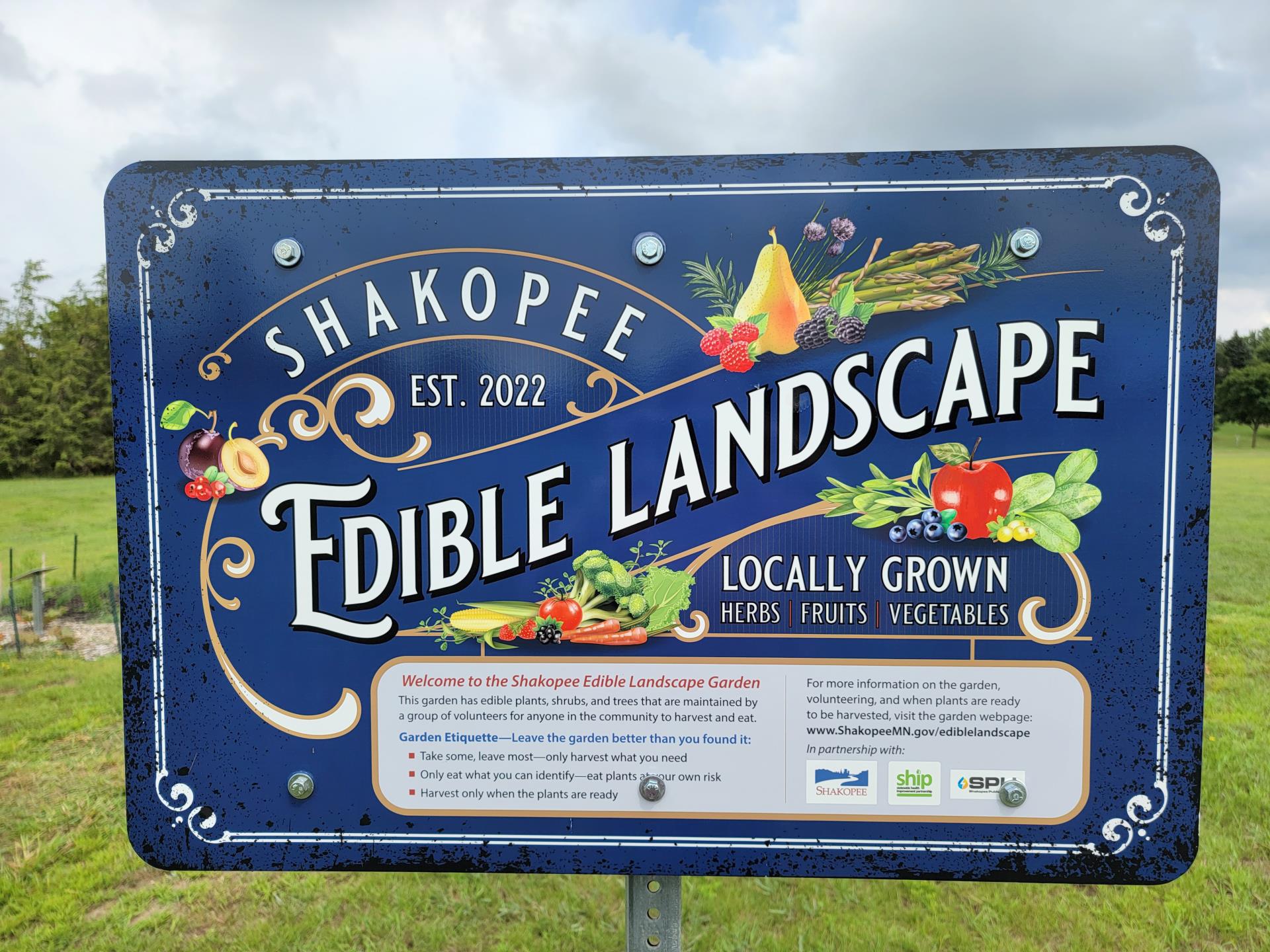 Edible Landscape sign 2024