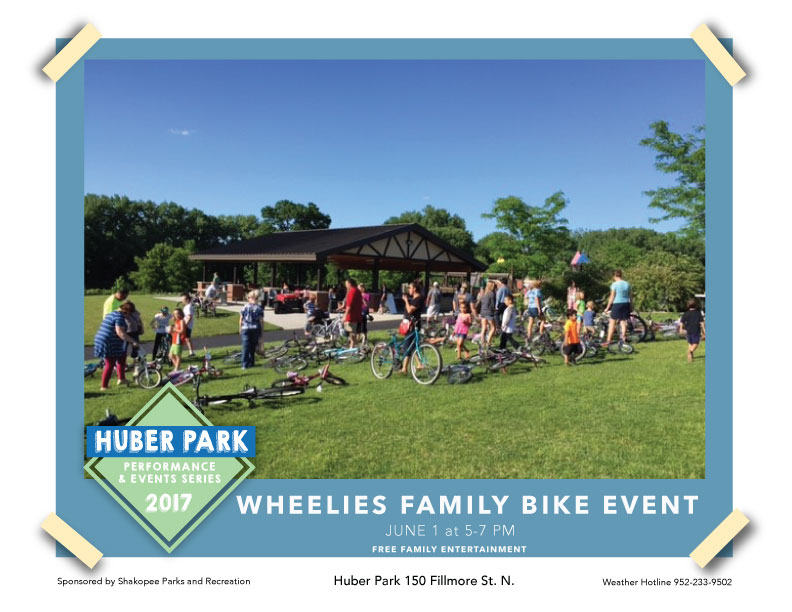 Wheelies Family Bike Event Flyer