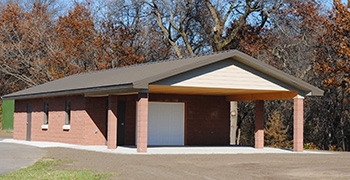 Enclosed Park Shelter