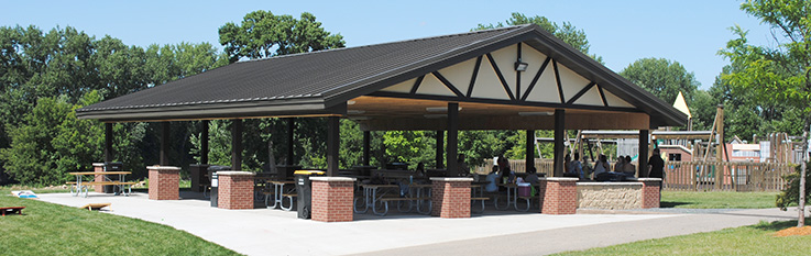 Huber Park park shelter