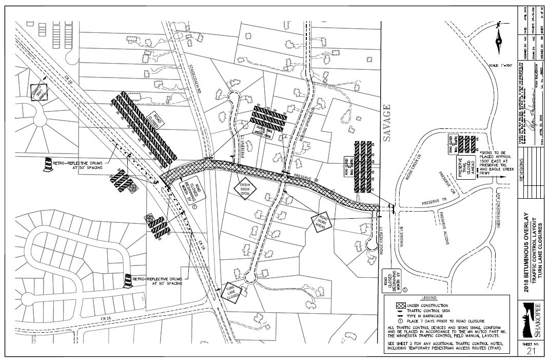 Preserve Trail closure