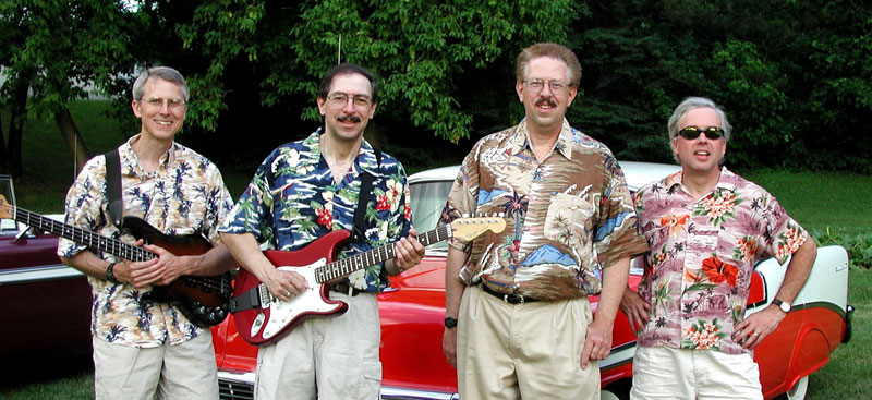 Four men with guitar